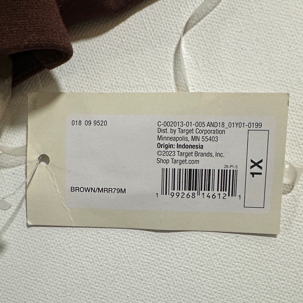 A New Day Brown Maxi Dress NWT Size XL - Picture 5 of 7